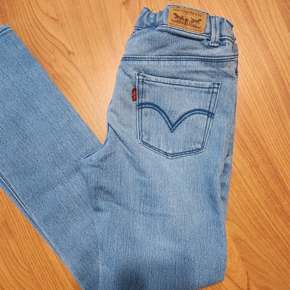 Levi's Girls Light Blue Jeans Sz 10 EUC - Picture 10 of 10
